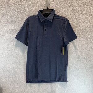 G/FORE Mens Polo Shirt S Golf Performance Blue Tech Jersey Short Sleeve‎ Collar